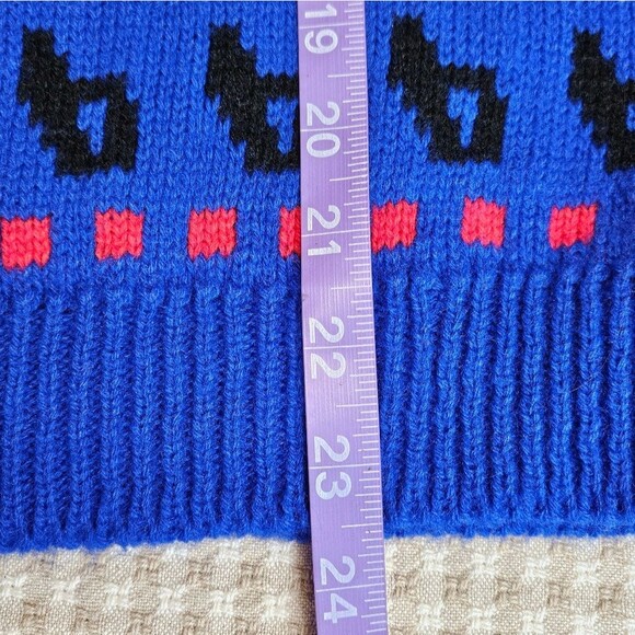 Vintage 90s Avon Fashions Bold Multi Color Abstract Pattern Long Sleeve Sweater - Picture 8 of 9